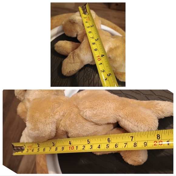 TY MUFFIN CREME LAYING LAB PUPPY DOG Beanie STUFFED ANIMAL PLUSH LOVEY 8in - Picture 9 of 9